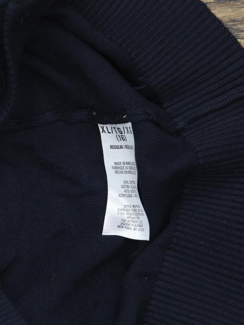 NWT Nautica Big Girls Solid Button Front Cardigan NUFIF00S-414 Navy Blue XL (16) - Picture 7 of 7